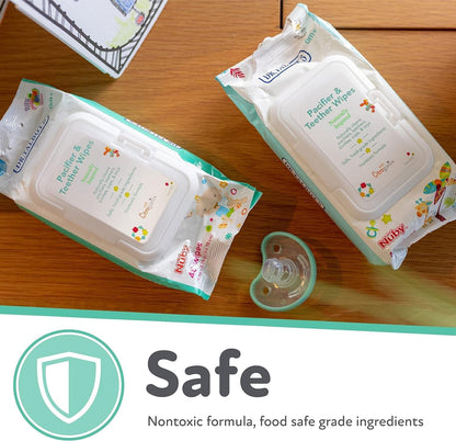 Dr. Talbot's Pacifier Wipes, Plant-Based Baby Cleaning Wipes, Travel Pack