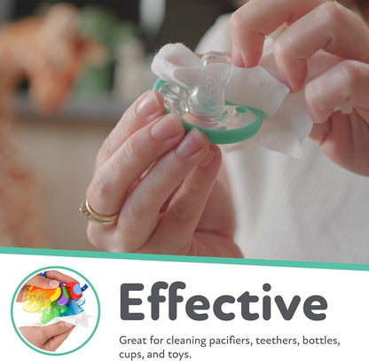 Dr. Talbot's Pacifier Wipes, Plant-Based Baby Cleaning Wipes, Travel Pack