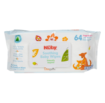 Dr. Talbot's Nuby Soothing Baby Wipes Gentle Sensitive Skin Cleaning Wipes