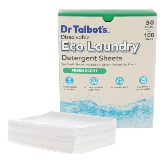 Dr. Talbot's Laundry Detergent Sheets - Fresh Scent Plant Based Formula