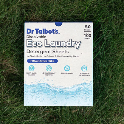 Dr. Talbot's Laundry Detergent Sheets - Unscented Plant Based Formula