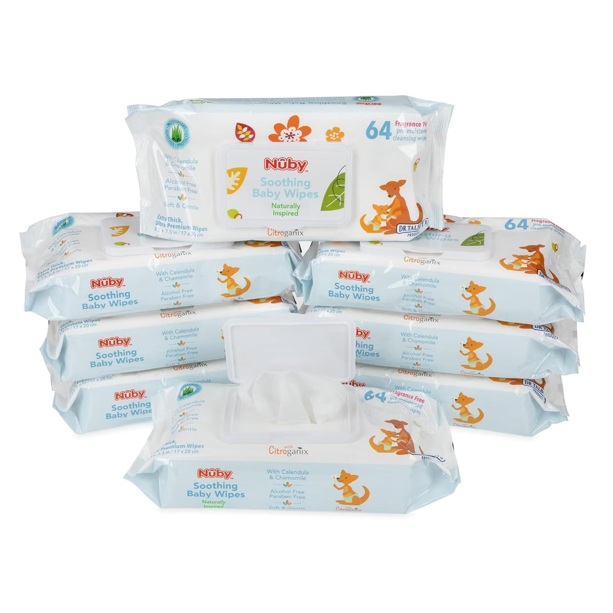 Dr. Talbot's Baby Wipes Value Bundle Sensitive Skin Wipes - Pack of 8