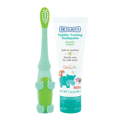 Dr. Talbot's Alligator Toothbrush & Toddler Toothpaste, Oral Care Set