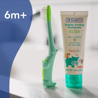 Dr. Talbot's Alligator Toothbrush & Toddler Toothpaste, Oral Care Set
