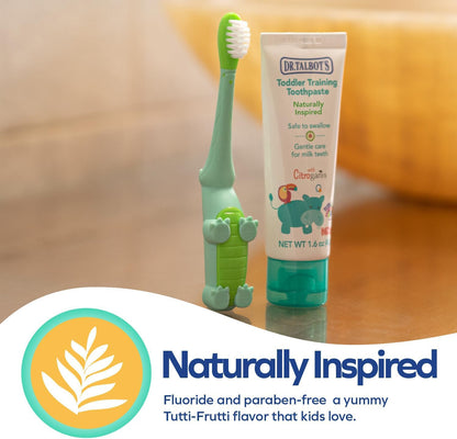 Dr. Talbot's Alligator Toothbrush & Toddler Toothpaste, Oral Care Set