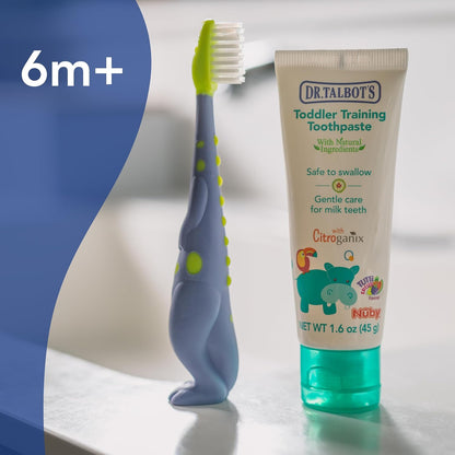 Dr. Talbot's Toddler Toothpaste & Animal Toothbrush Set, Fluoride-Free