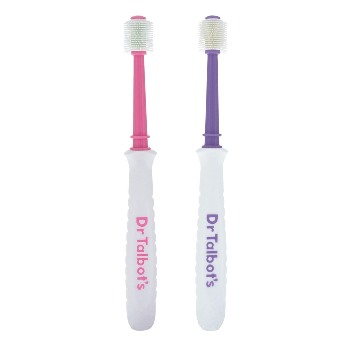 Dr. Talbot's 360° Baby Toothbrush Set, Soft Bristles (Purple & Pink) - Pack of 2