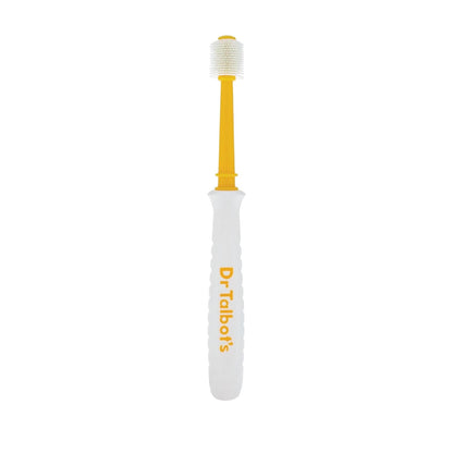 Dr. Talbot's 360° Baby Toothbrush Set, Soft Bristles (Aqua & Yellow) - Pack of 2