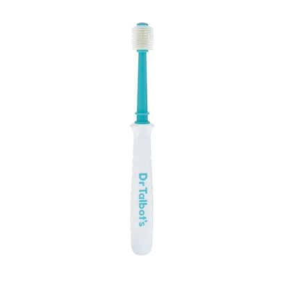Dr. Talbot's 360° Baby Toothbrush Set, Soft Bristles (Aqua & Yellow) - Pack of 2