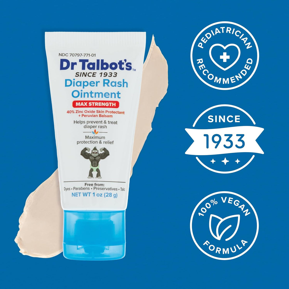 Dr. Talbot's Maximum Strength Diaper Rash Ointment, Baby Skin Care