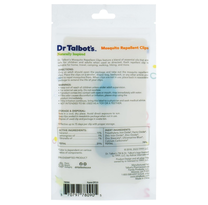 Dr. Talbot's Insect Repellent Clips Portable Mosquito Protection - Pack of 4