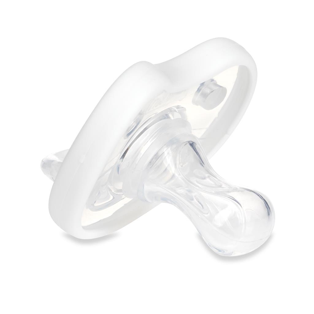 Dr. Talbot's Flat Orthodontic Pacifiers (Aqua & White, Medium, 0-6m)