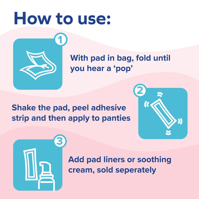 Dr. Talbot's Postpartum Ice Pads, Instant Cooling Relief - Pack of 8