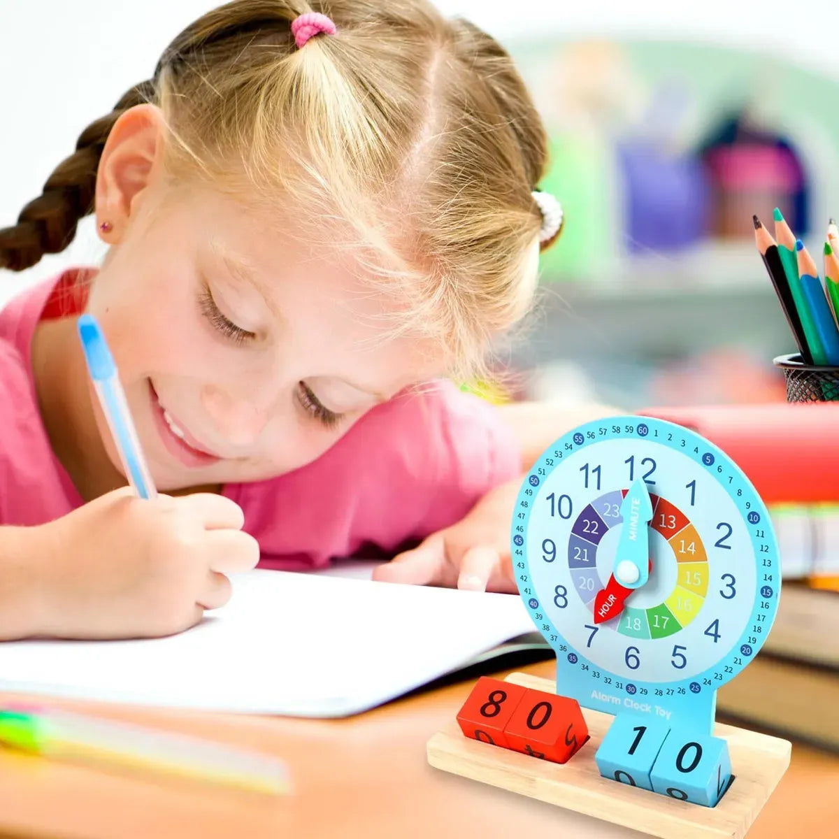 Xin Miao Teaching Wooden Clock Activities Set