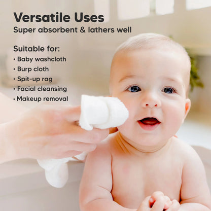 Keababies Deluxe Baby Washcloths (Heather)