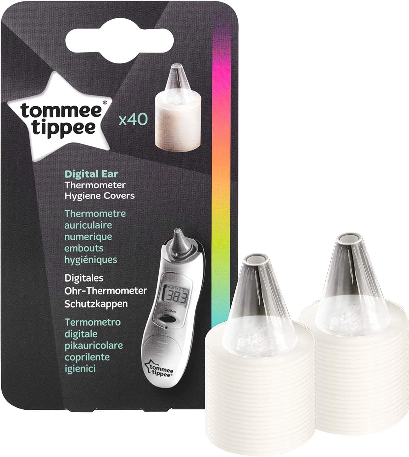 Tommee Tippee Digital Ear Thermometer Hygiene Covers (40 refills).