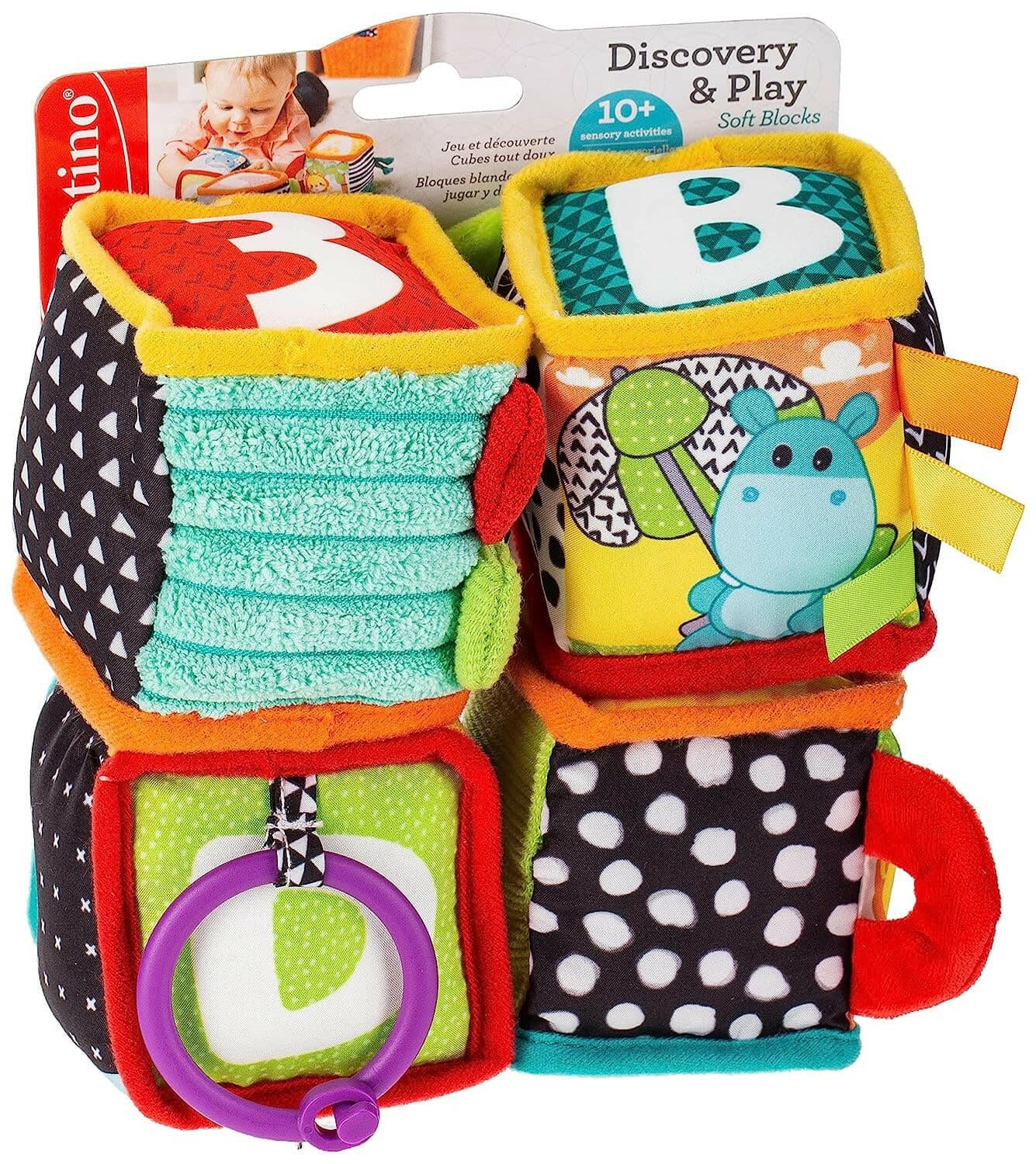 Infantino Discover and Play Soft Blocks Development Toy.
