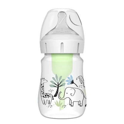 Dr. Brown's 5 oz/150 mL PP W-N Anti-Colic Options+ Designer Bottle, Jungle Elephant Design, 1-Pack