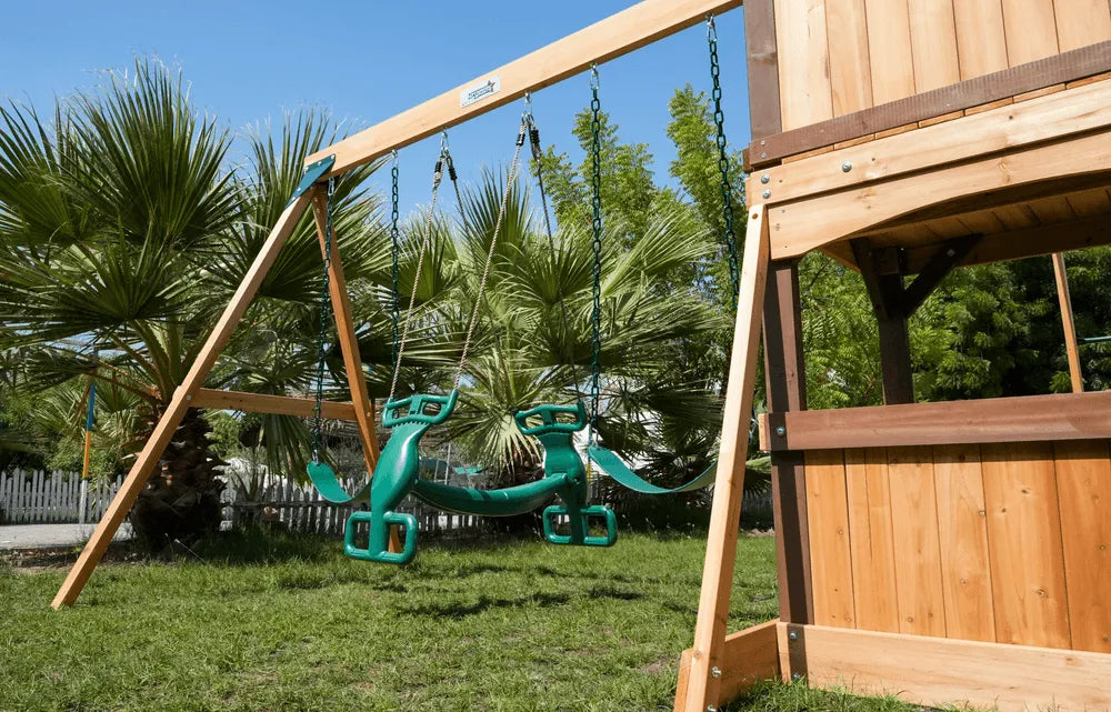 Dynamic Sports Arabian Tahr Wooden Swing Set