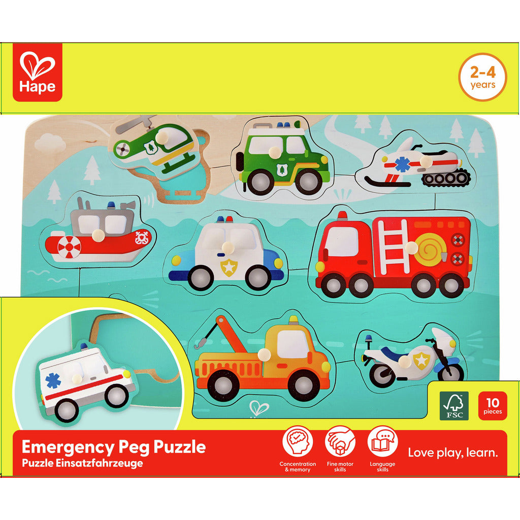 Hape Emergency Peg Puzzle