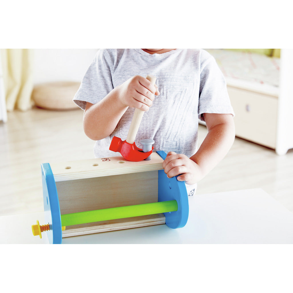 Hape Fix It Kid's Wooden Tool Box and Accessory Play Set