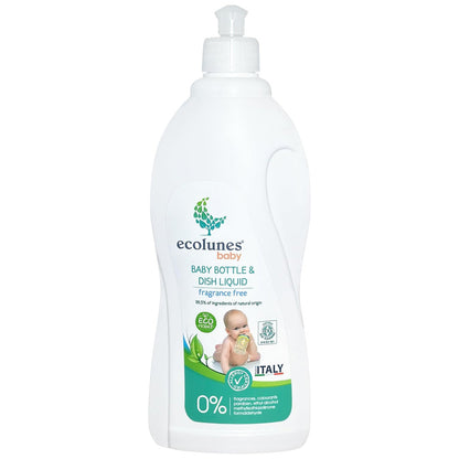 Ecolunes Fragrance Free Baby Bottle & Dish Liquid (750ml)