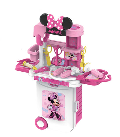 Disney Minnie Mouse Doctor Set Trolleycase 3 In 1