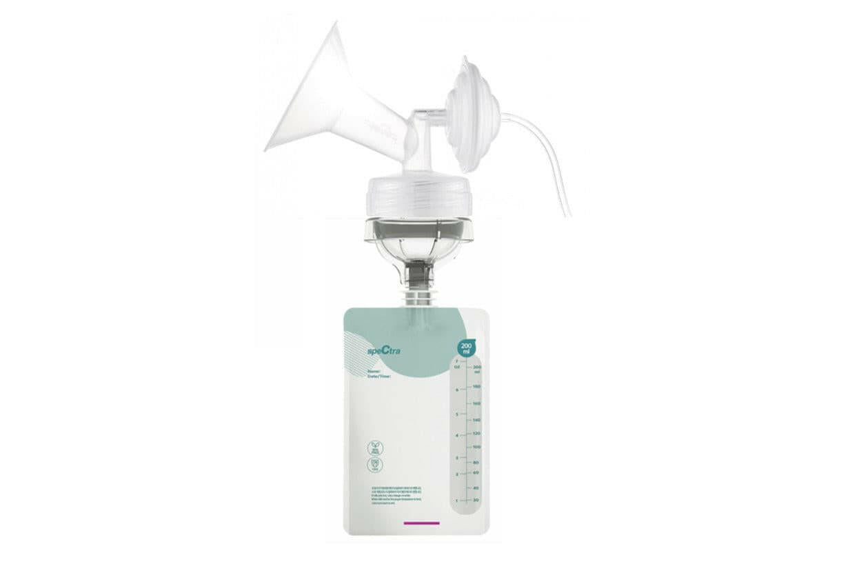 Spectra Easy Milk Storage Bag with Connector.