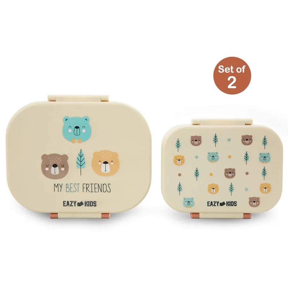 Eazy Kids Bento Lunch Boxes – Friends – 2 Pcs