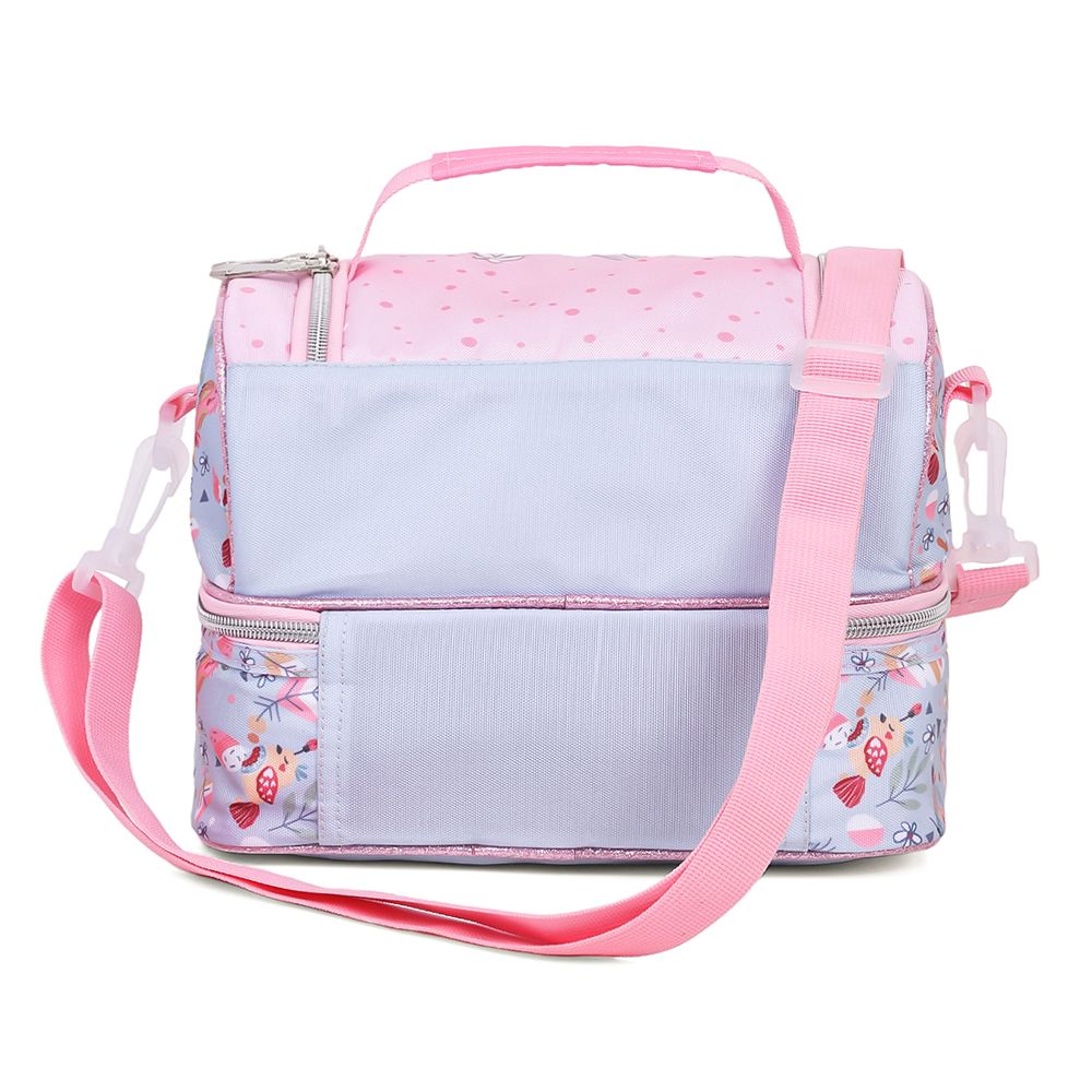 Eazy Kids Dual Compartment Lunch Bag Love (Pink)