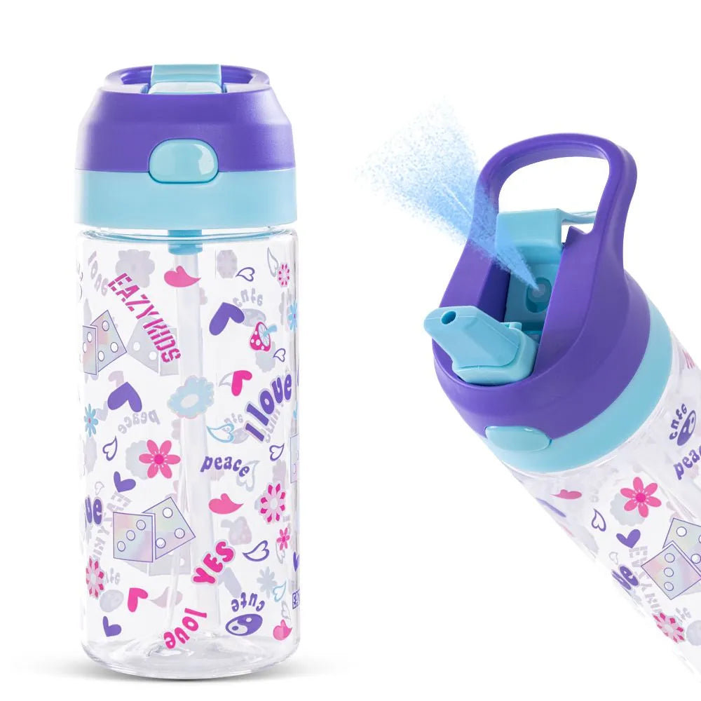Eazy Kids Muffin Tritan Water Bottle With Spray (500ml)
