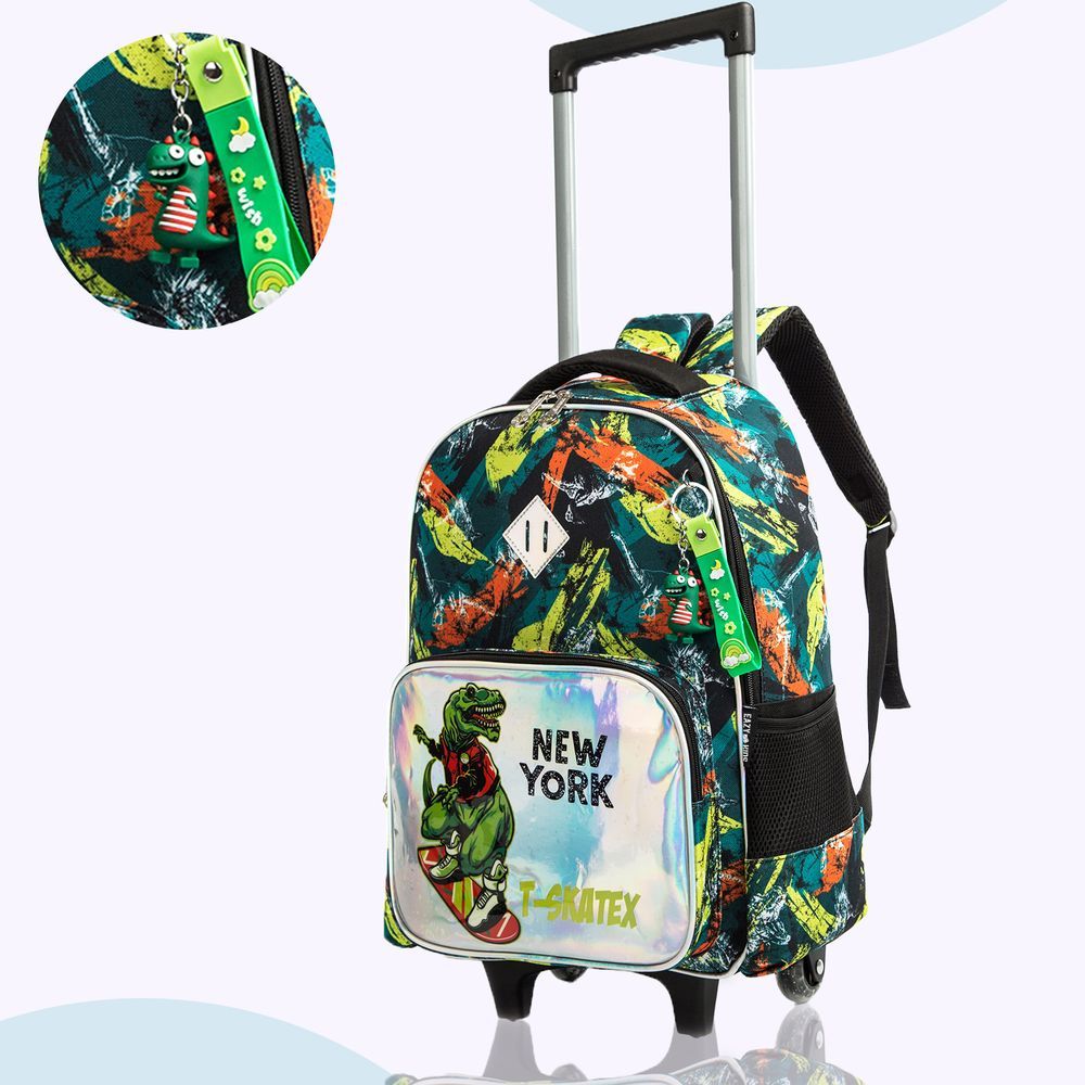 Eazy Kids Set of 3 Trolley School Bag Lunch Bag & Pencil Case