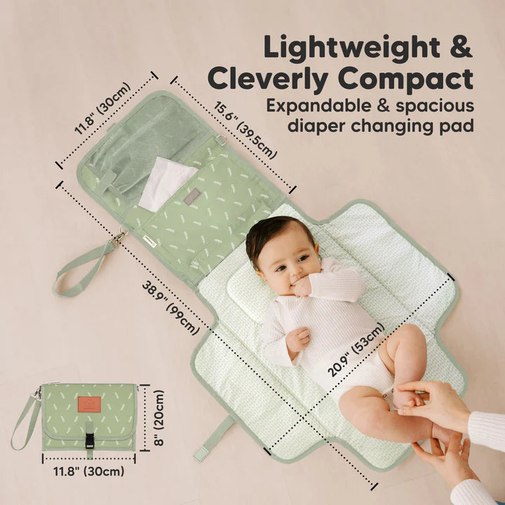 KeaBabies Ezee Diaper Changing Pad, Acacia