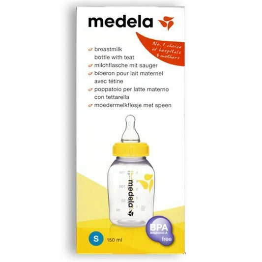 زجاجة حليب ميديلا مع حلمة بطيئة التدفق (150ml)