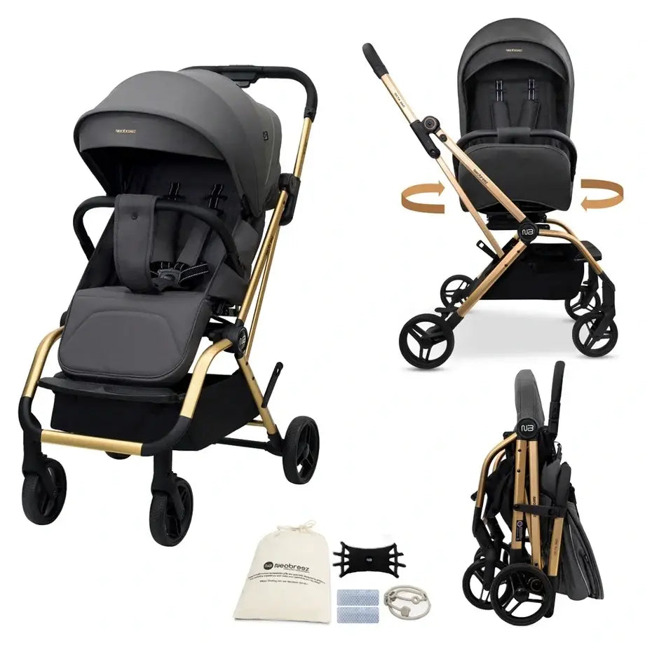 Neobreez Octa 360 Degree Reversible Stroller – Grey