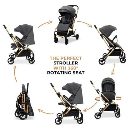 Neobreez Octa 360 Degree Reversible Stroller – Grey