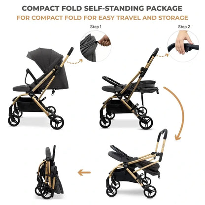 Neobreez Octa 360 Degree Reversible Stroller – Grey