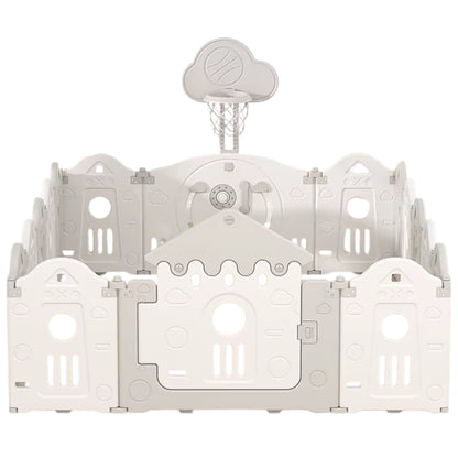 Little Angel Foldable Playpen (White/Grey) 160*200*63 cm