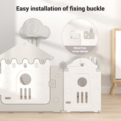 Little Angel Foldable Playpen (White/Grey) 160*200*63 cm