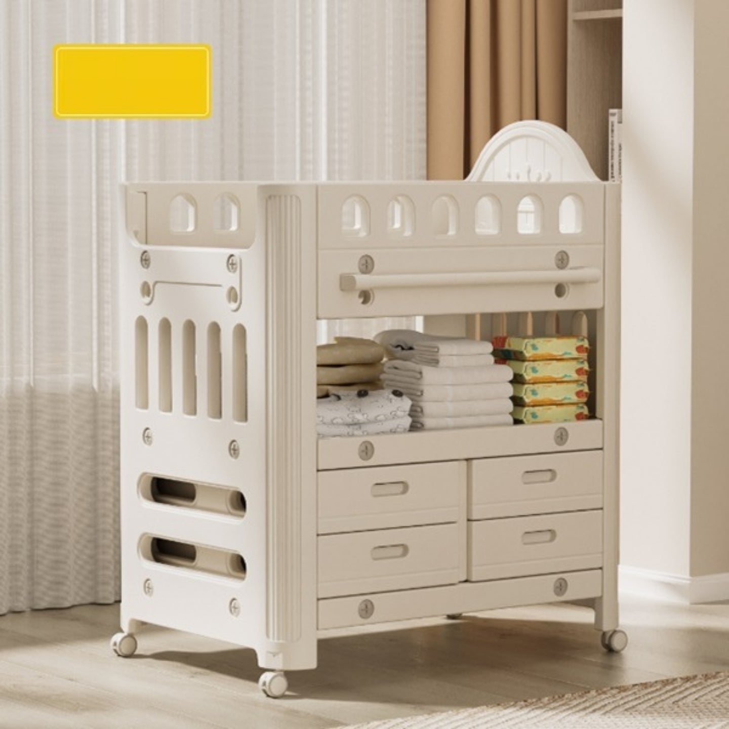Little Angel Baby Diaper Table + 4 Drawers