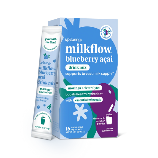 UpSpring Milkflow Electrolyte Breastfeeding Supplement Mix (Blueberry Acai) (6 Sachets)