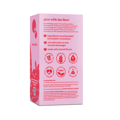 UpSpring Milkflow Electrolyte Breastfeeding Supplement Mix - Berry (16 Sachets)