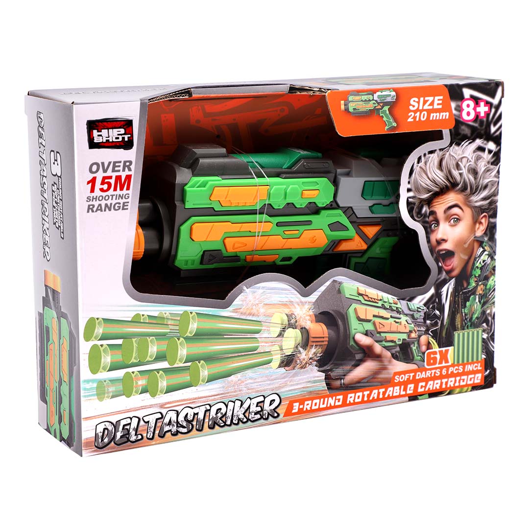 Hip Shot Deltastriker Blaster with 6 Darts