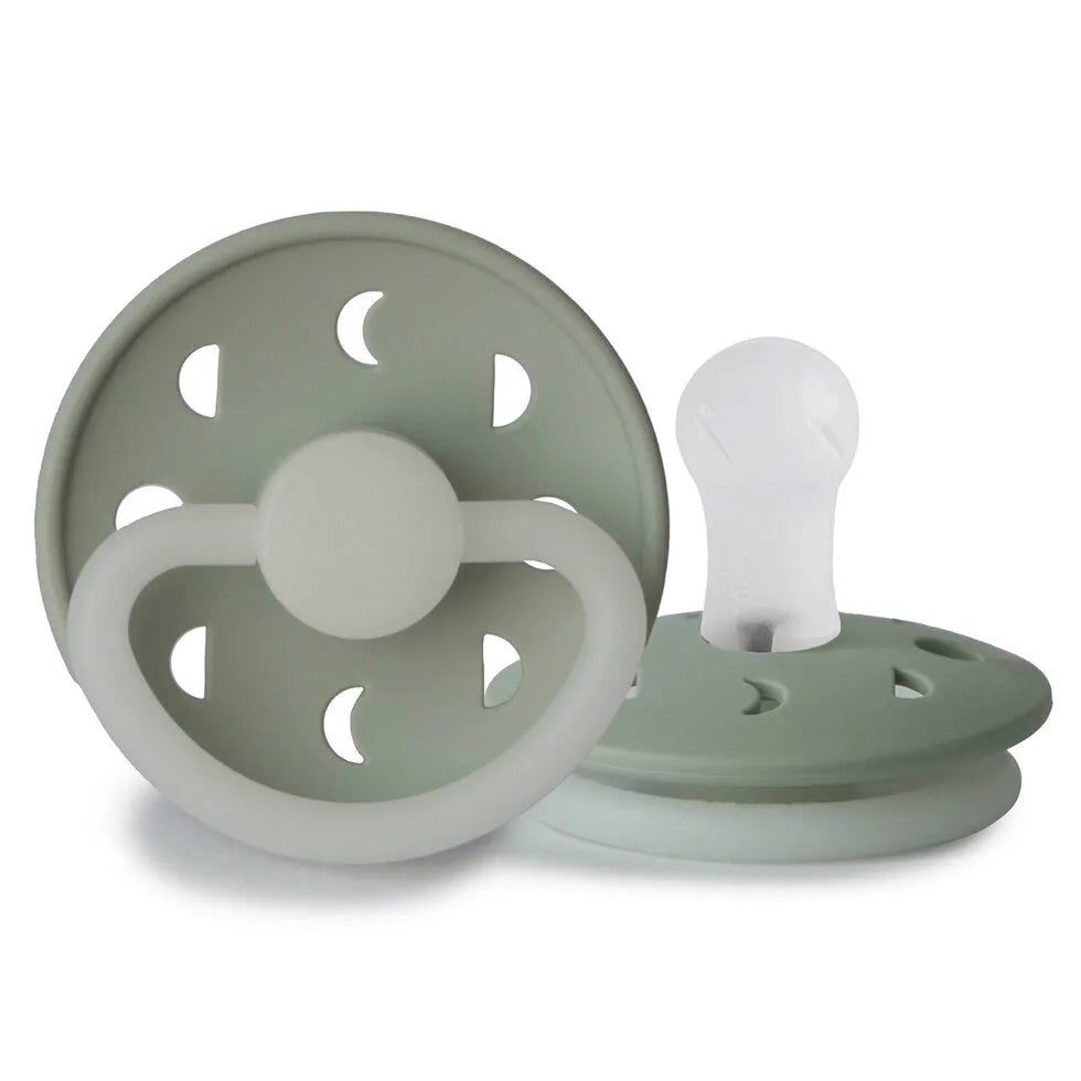 FRIGG Moon Phase Silicone Baby Pacifier Size 1 Night (0-6Months 1 Pack)