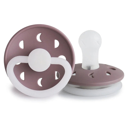 FRIGG Moon Phase Silicone Baby Pacifier Size 2 Night (6-18Months 1 Pack)