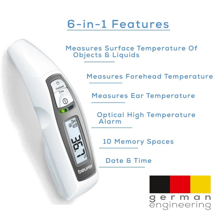 Beurer 6 In 1 Forhead Thermometer (FT 65)