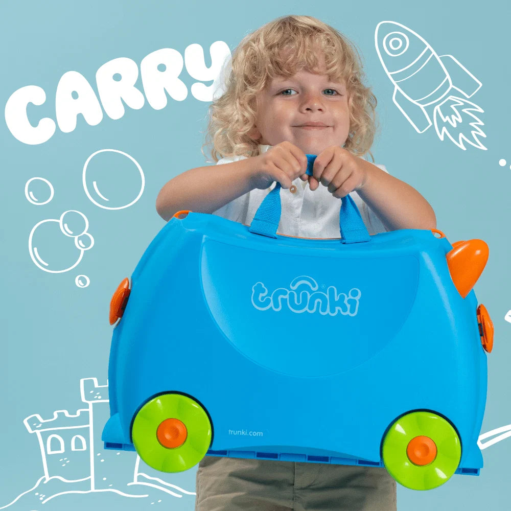 Trunki Ride On Kids Suitcase (Tipu Tiger Orange)