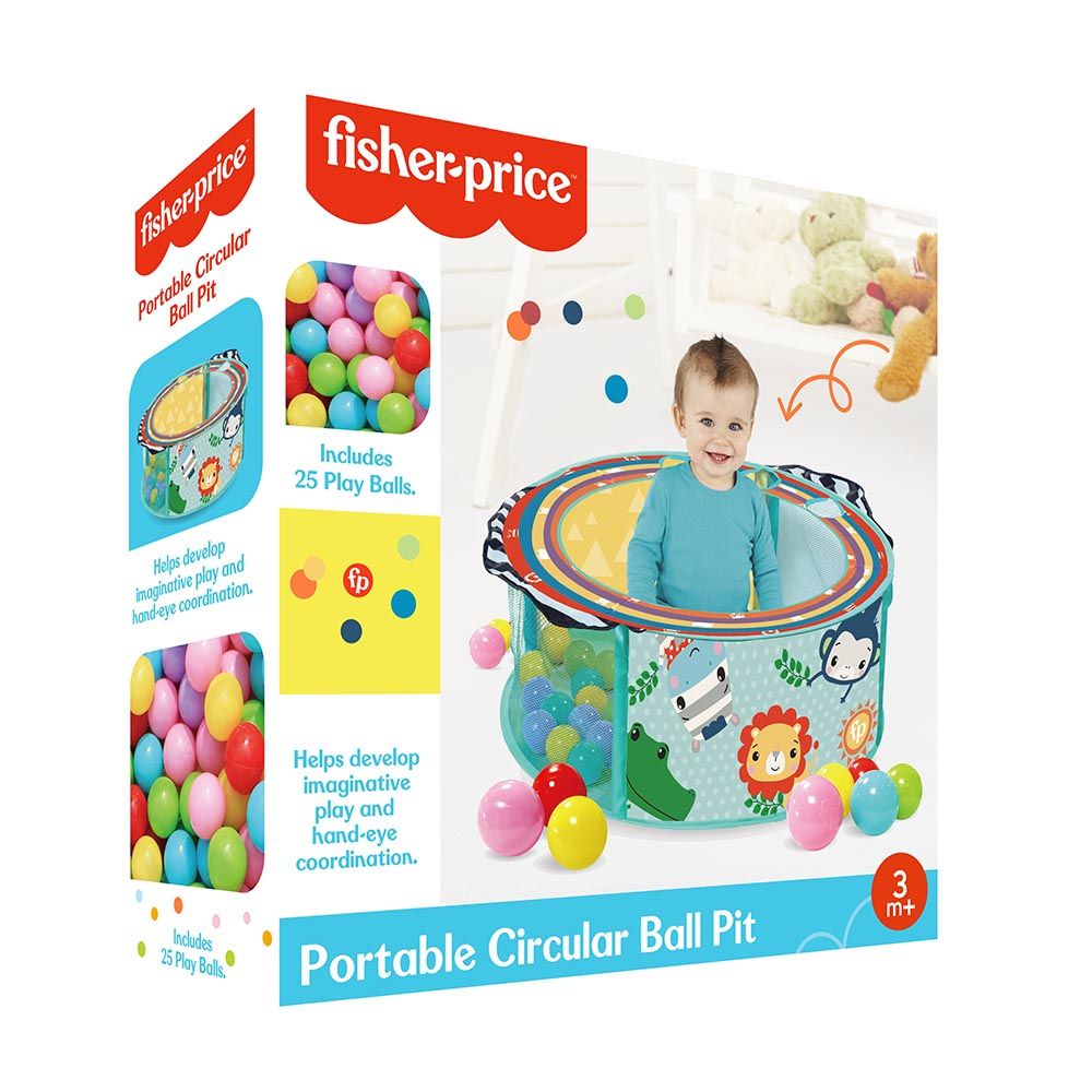 Fisher Price Portable Circular Ball Pit With 25 Balls