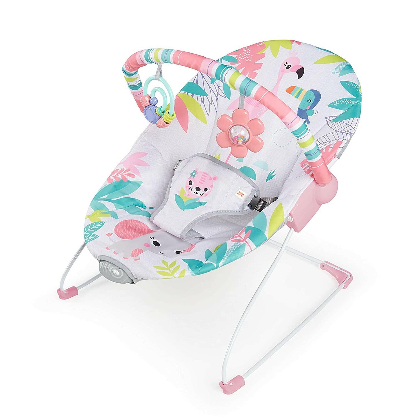 Bright Starts Flamingo Vibes Vibrating Bouncer.