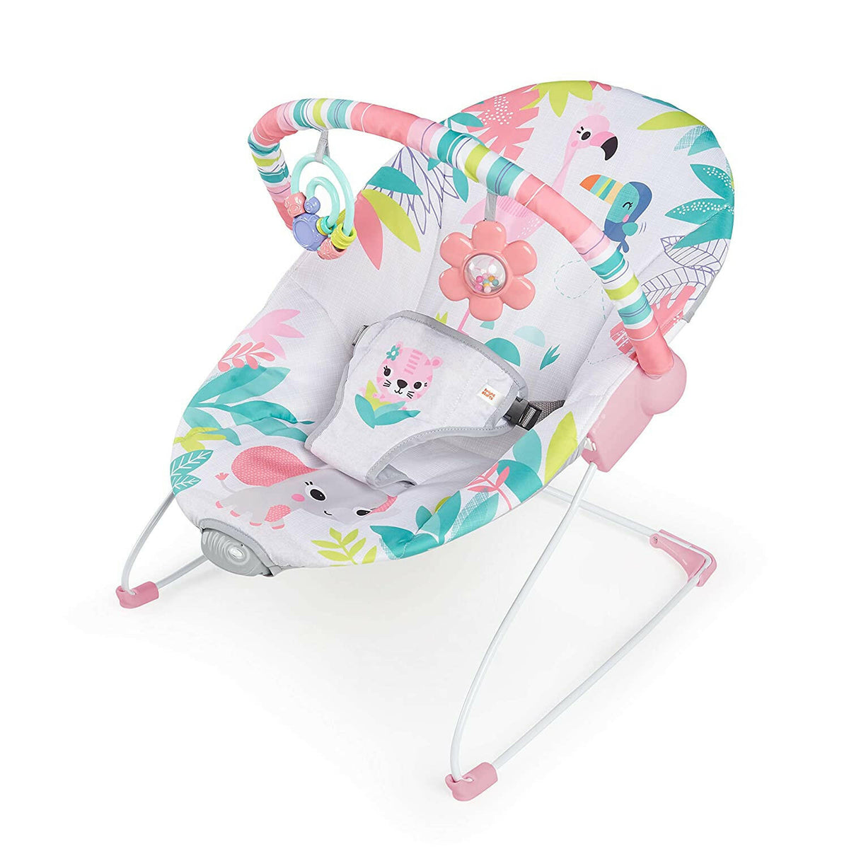 Bright Starts Flamingo Vibes Vibrating Bouncer